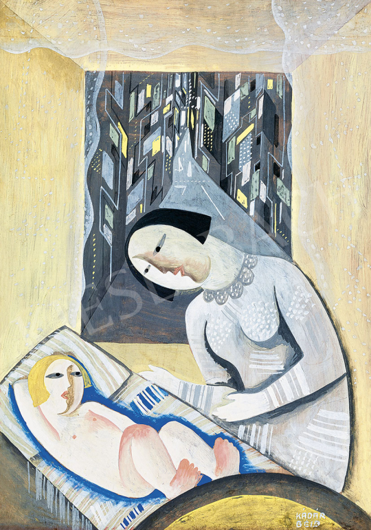  Kádár, Béla - Madonna in New York (City Madonna), 1927 painting