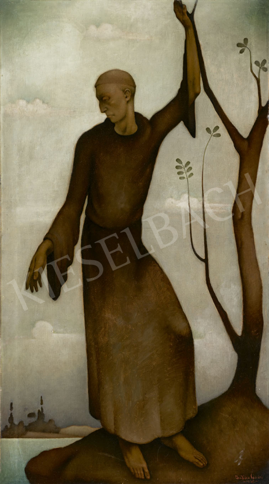  Basilides, Sándor - Saint Francis, 1928 painting