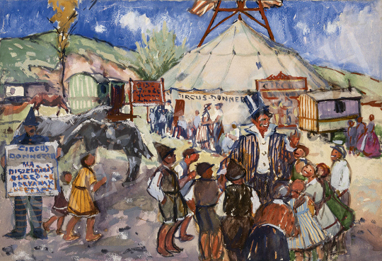  Kássa, Gábor - Circus in Obuda (Donner Circus) painting