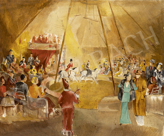 Gebhardt, Béla - In the Circus painting