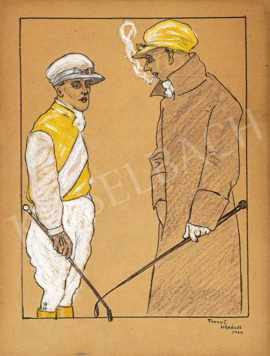  Faragó, Géza (1877-1928) and Subkégel, Gyula (1907-?) - Jockey (Parisian Horse Race) painting