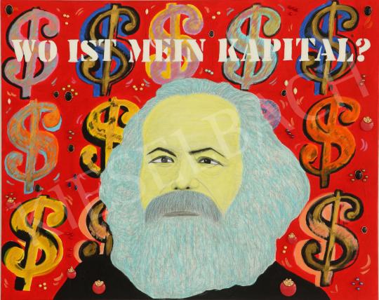  drMáriás - Where is my Capital - in Marx Warhol's Atelier, 2017 painting