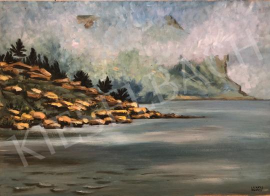 Eladó  Lukács Ágnes - Hegyfok ködben festménye