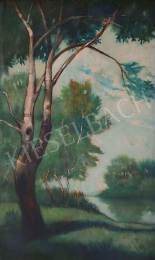  Remsey, Jenő György - Waterside, 1958 painting