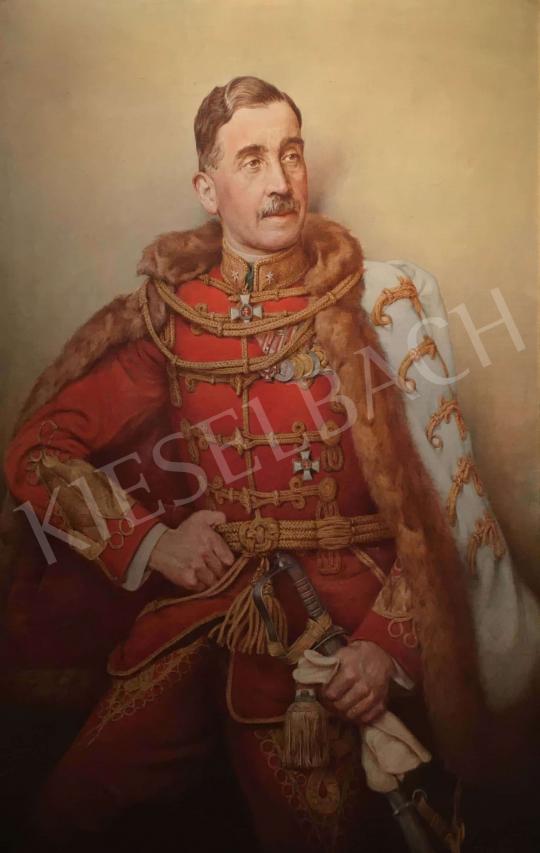 Basch, Árpád - Portrait of László Horváth General, 1940 painting