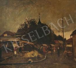 Erdélyi-Gaál, Ferenc (Francois Gall) - Street Scene in Nagybánya, 1942 