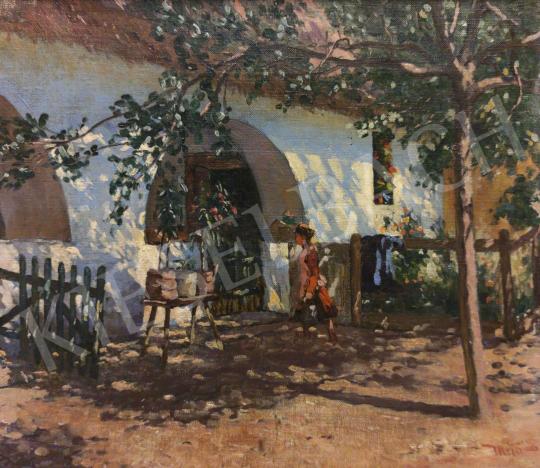 Mérő, István - Shady courtyard painting