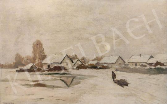 For sale Erdőssy, Béla - Winter Farmland 's painting