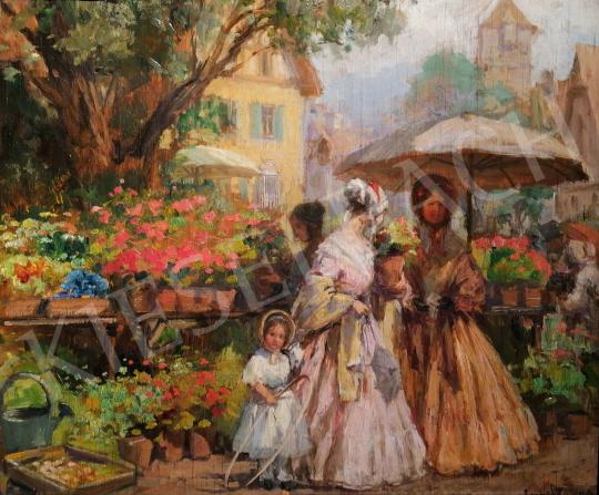 For sale Gergely, Imre - Flower Market 's painting