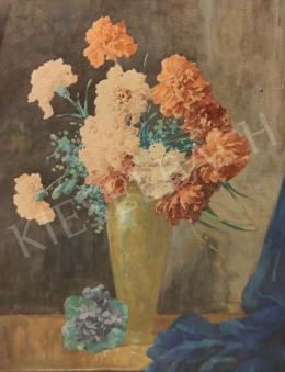  Komáromi-Kacz, Endréné (Kiss, Sarolta) - Carnations in vase 