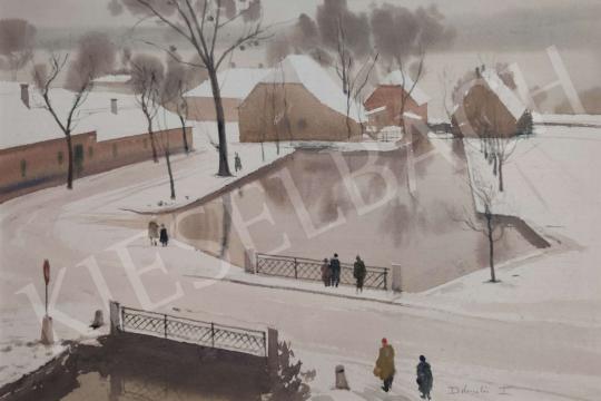 Dobroszláv, Lajos - Winter Landscape painting
