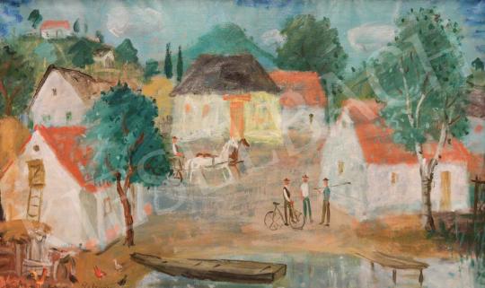 Pekáry, István - Waterfront painting