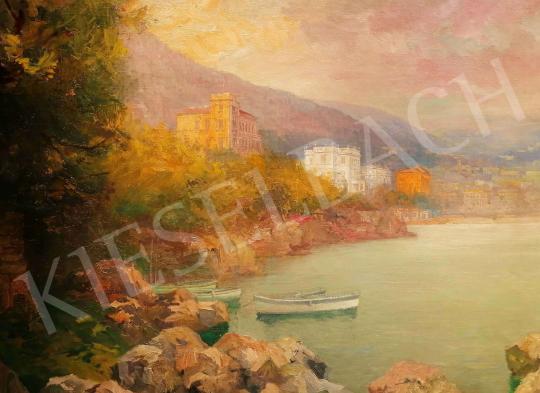  Háry Gyula - Mediterrán tengerpart (Abbázia) festménye
