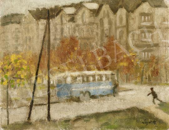  Legat, Albert - The Dawn Bus, the end of the 1940s painting