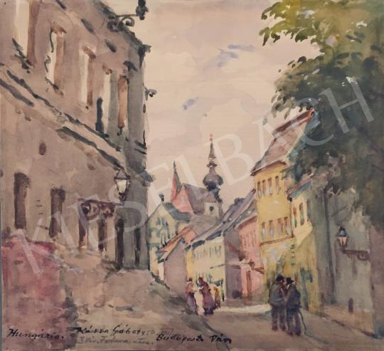 For sale  Kássa, Gábor - Fortuna Street (Budapest, I. district), 1950 's painting