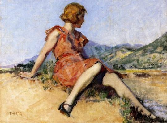 Thorma, János - Woman Sitting on the Hillside | 6th Auction auction / 246 Lot