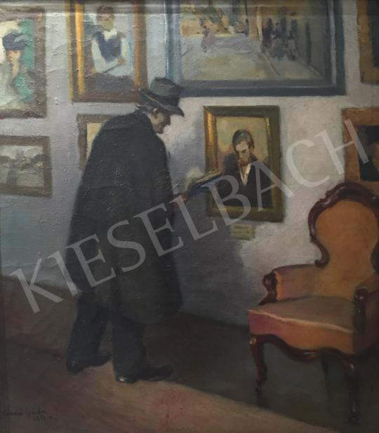 For sale  Kássa, Gábor - At the Exhibition of the National Salon, 1958 's painting