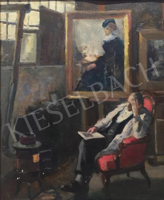 Eladó  Kássa Gábor - Emlékezés egy fiatalkori szerelemre, 1907 festménye