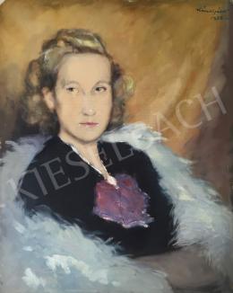  Kássa, Gábor - Young Lady with Fur Collar, 1938 