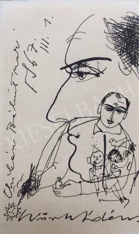 Eladó  Würtz Ádám - Önarckép, 1967 festménye