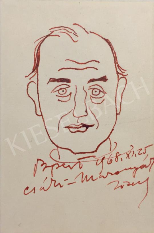  Csáki-Maronyák, József - Selfportrait, 1968 painting