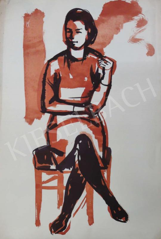 For sale Tamás, Ervin - Cheerful Young Girl, 1969 's painting