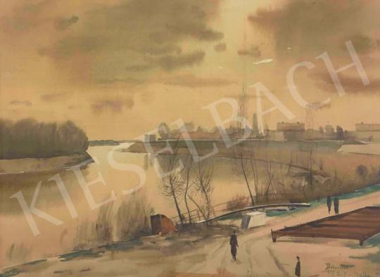 For sale Dobroszláv, Lajos - Tata Lakeside. 1957 's painting