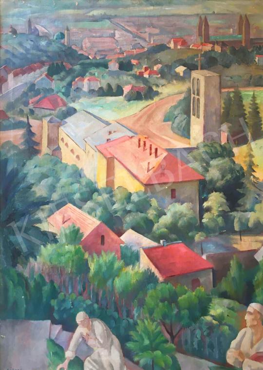 For sale  Gábor, Jenő - View of Pécs from the Tettye 's painting