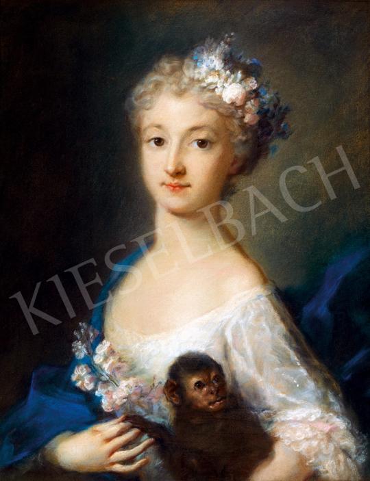 For sale Escot, Charles - Young Girl in Rococo Dress 's painting