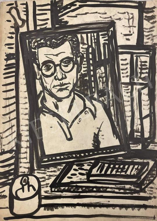 For sale  Fenyő, Andor (Endre) - Self Portrait in the Mirror 's painting