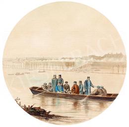 Ismeretlen magyar festő, 19. század - Szegedi árvíz, 1879 (Ferenc József látogatása) 
