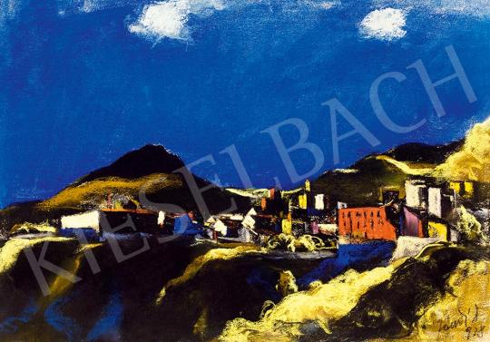 Eladó  Jándi Dávid - Dél-olasz táj (Kék ég), 1928 festménye