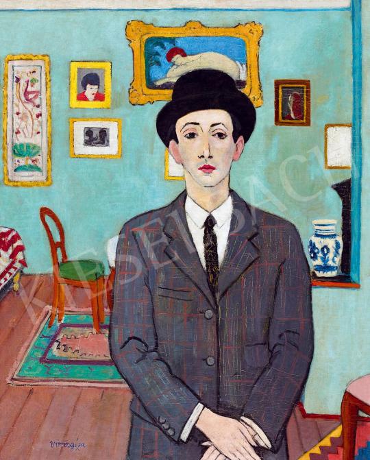 For sale  Vörös, Géza - Self-Portrait in a Hat, c. 1930 's painting