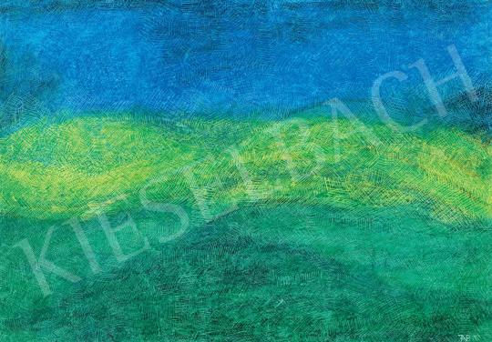 For sale  Fekete Nagy, Béla - Blue-Green Landscape with Fine Structures 's painting