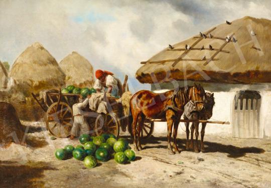For sale Ujházy, Ferenc - After Melone Harvest, late 19th century 's painting