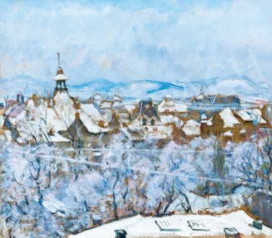  Csók, István - Winter Budapest (Fresh Snow), 1915 painting