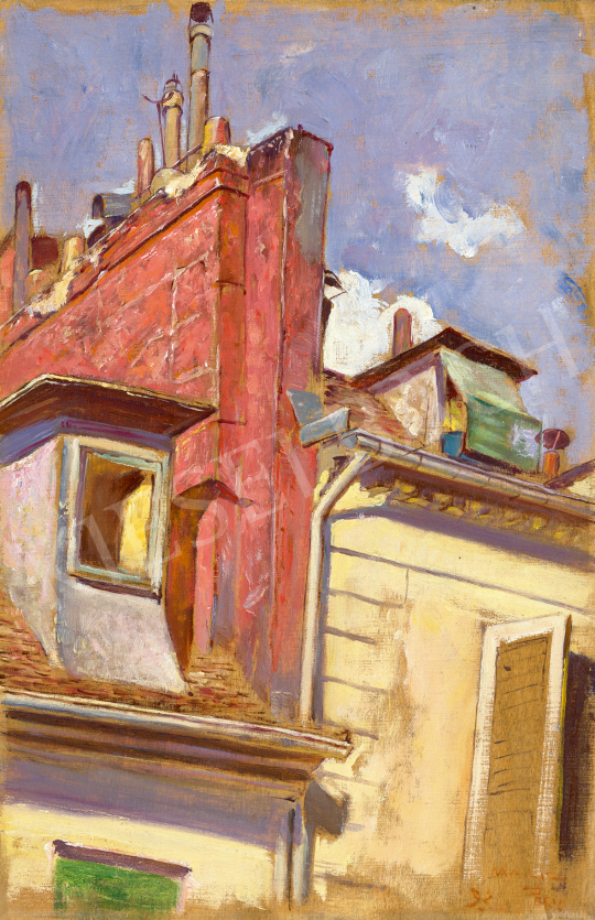 For sale Márk, Lajos - Rooftops in Paris (View from the Atelier), 1892 's painting