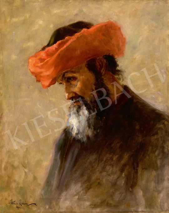 Vass, Elemér - Portrait of a Rabbi, 1904 painting