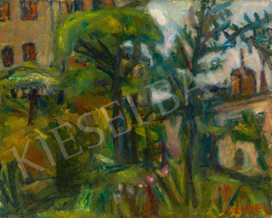 For sale  Czóbel, Béla - Parisian park, c.1930 's painting