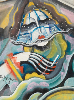  Scheiber Hugó - Art deco nő, 1930 körül 