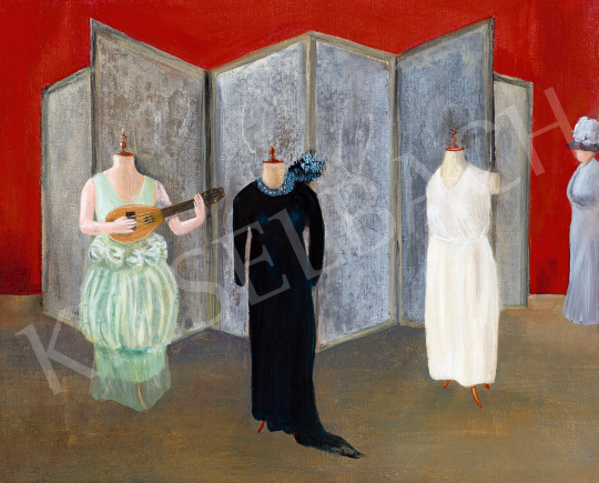 Ország, Lili - Mannequins, 1955 painting