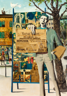  Korga, György - Budapest, 1962 (Newsman, Gagarin, Mona Lisa, Brigitte Bardot), 1962 
