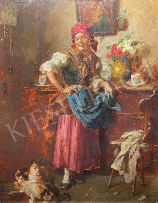 Eladó Rottmann Mozart - Szolgálólány (A tejfeles lábas) festménye