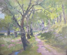 Kézdi-Kovács, László - Spring Forest with Birch Trees and Rivulet 