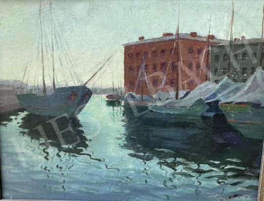 For sale Barkász, Lajos - Harbor, Reflection 's painting