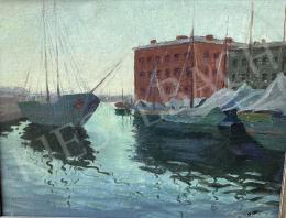 Barkász, Lajos - Harbor, Reflection 