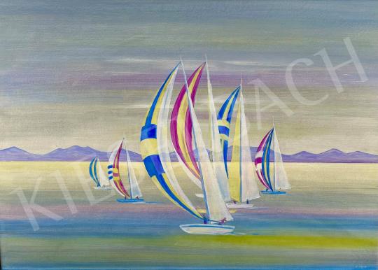 For sale Ábrahám, Rafael - Purple Sails (Balaton)  's painting