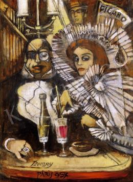  Remsey, Jenő György - Scene ina Café in Paris 