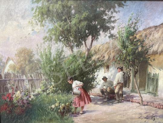 For sale Ács, Ágoston - Courtship in The Spring Garden 's painting