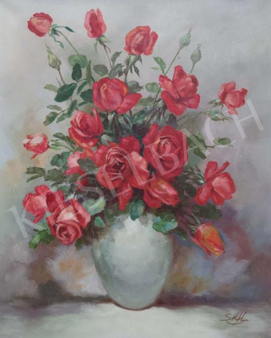 For sale Unknown painter - Rose Still-life 's painting